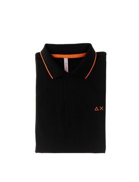 SUN68 Polo in cotone NERO M