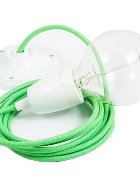 Cables Suspension Luminaire Rf06 50 Cm Neon Green / White One Size - Creative - FashionsVida