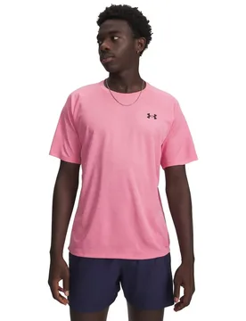 T-shirt à Manches Courtes Tech Textured Pink L - Under armour - FashionsVida