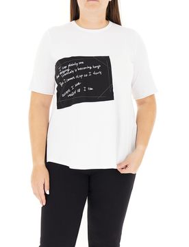 JURERE T-shirt girocollo BIANCO L