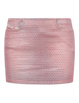 Diesel Gonna denim con strass