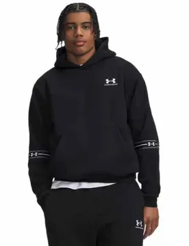Sweat à Capuche Icon Fleece Taped Black / White 2XL