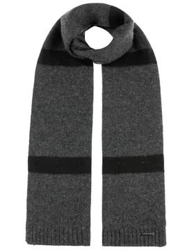 Darfield Cashmere Scarf by - black-grey - Size: One Size - Stetson - FashionsVida