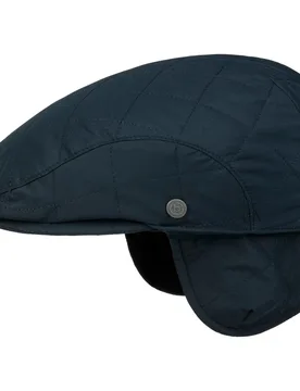 Quilted Flat Cap by - navy - Size: 55 cm - Bugatti - FashionsVida