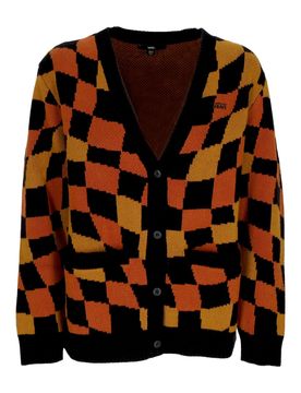 Cardigan Donna W Jagger Sweater Cardigan Amusement 66 Black/ginger Bread