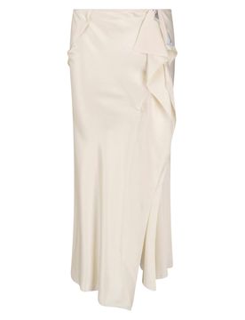 Satin-Feel Viscose Mini Skirt