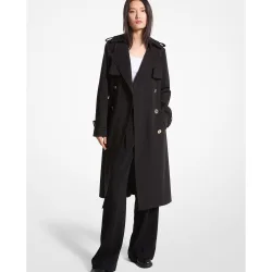 Gabardina de mujer con doble botonadura