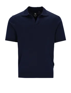 Skipperkragen H Strickpolo uni male - 4XL - FashionsVida