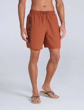 Deep Dive Mens Boardshorts - Orange - Orange - Size: XXL - Animal - FashionsVida
