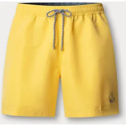 Bañador de hombre liso con logo Birdie bordado