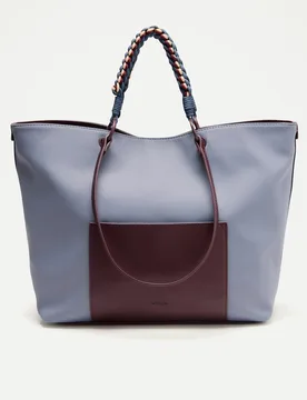 Jo & Mr. Joe - Bolso shopper con asa trenzada - Jo & Mr. Joe - FashionsVida