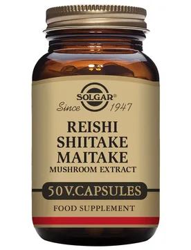 Champignon Reishi Shiitake Maitake 50 Unités - Solgar - FashionsVida