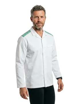 Veste Food & Care 20254 White / Grass Green L - MASCOT - FashionsVida