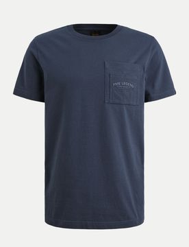 T-Shirt mit Brusttasche Blau XL