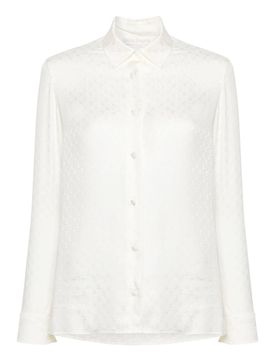 Camicia jacquard monogramma