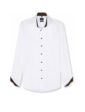 Chemise Slim Fit blanc 37 - Olymp No.6 - FashionsVida