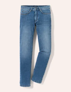 Comfort-Jeans Cashmereweich, Modern Fit#normale Größen#untersetzte Größen, Farbe Blau, 26, cashmereweich italienischer Denim Herren - Walbusch - FashionsVida