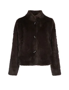 Chaqueta de efecto pelo marrón 34 - Rino&pelle - FashionsVida