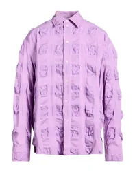 MSGM Hemd Herren Malve 41 Herren