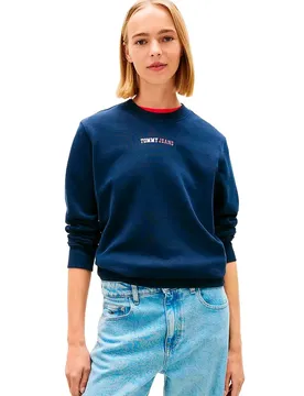 Felpa Ess Logo 2 Crew Dark Night Navy L