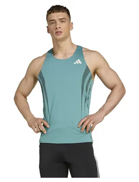 Maglietta Senza Maniche Adizero Archive Running Powder Teal XL
