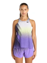 Camiseta de tirantes de running para mujer Race Day Ultra Light Printed morado XS