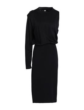 Vestido midi Mujer Negro M,XS Mujer