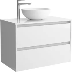 Mueble de baño con 2 cajones para lavabo de sobre encimera Noja
