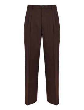 Pantalone Con Pinces Cioccolato