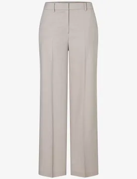Melange Structure Wide Leg Pants female