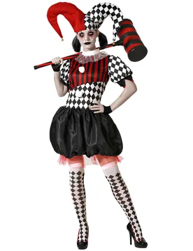 Harlekin Horror Clown Damen - female - Atosa - FashionsVida