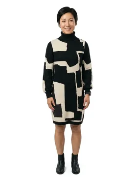 Robe à Manches Longues Ray Black / Sandshell Graphic Blocking XS