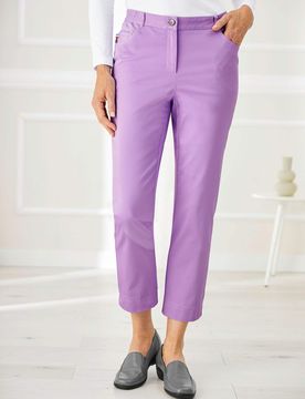 Lyocell-Stretchhose Supersoft - Flieder - female - Size: 22