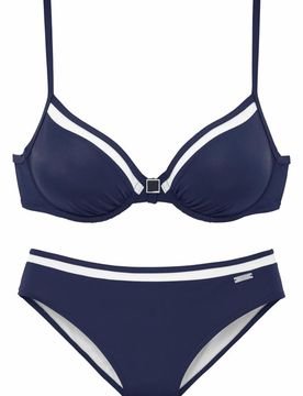 LASCANA Bikini navy / blanco