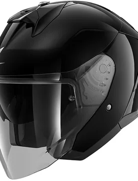 Casco Moto Jet SKWAL JET CUP BLANK Nero taglia XL - Shark - FashionsVida