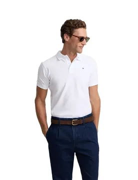 Polo à Manches Courtes 1011001093 Classic White M - Silbon - FashionsVida