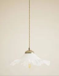Frill Pendant Ceiling Light White