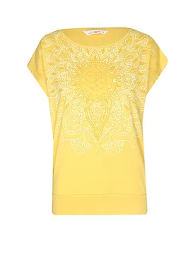 T-shirt de yoga Yamala jaune S - Spirit Of Om - FashionsVida
