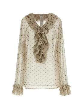 Parosh blusa pallina donna beige - P.A.R.O.S.H. - FashionsVida