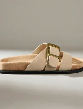 Zapatos de mujer Sandalias planas de playa cómodas de moda para mujer Sandalias planas de mujer - Shein - FashionsVida