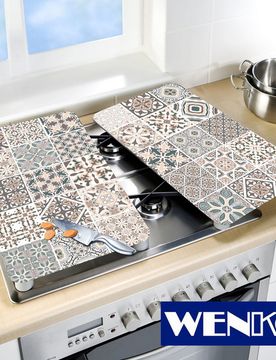 Herdabdeckplatten Universal Kachel 2er-Set, für alle Herdarten