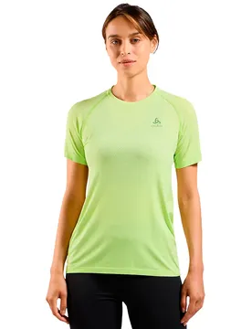 Maglietta A Maniche Corte Crew Essential Seamless Shadow Lime Melange L