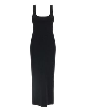 Vestito con scollo quadrato