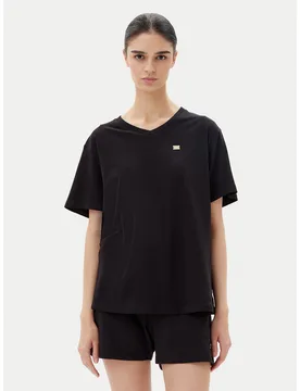 T-Shirt 7W000029 AF10373 UC001 Schwarz Loose Fit L female - EA7 Emporio Armani - FashionsVida