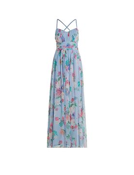 Vestido de noche azul 40