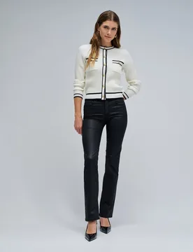 Vaqueros de mujer secret push in straight en coating - Salsa Jeans - FashionsVida