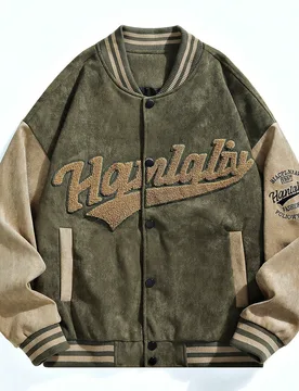 Chaqueta de béisbol para hombre primavera/otoño, estilo de pareja de marca, ropa de abrigo casual - Shein - FashionsVida