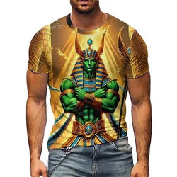 Four-Season Business Casual Men's 3D Printed Short Sleeve T-Shirt - Full Print