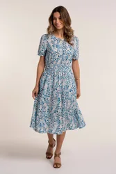 Women's NICOLI DRESS in Blue Size: 16 - Blue - Size: 16