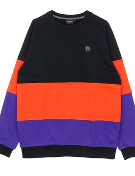 Felpa Leggera Girocollo Uomo Level Crewneck Black